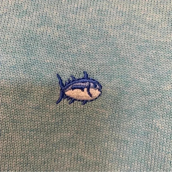 NWT Southern Tide  blue quarter zip cotton sweater - Picture 2 of 8